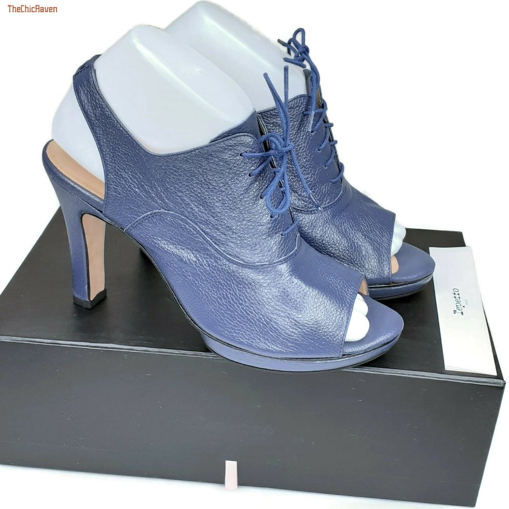 Repetto Leather Peep Toe Bootie Sandals Heels. Worn two times. Great condition.